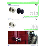 Pomo Puerta Chato Opacio D67 Negro Mate Base Diametro 85Mm.