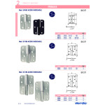 Pernio Inox Canto Redondo 120-86-3 Mano Izquierda