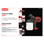 Pistola De Pintar Ratio R400X P/Todo Tipo De Trabajos. Recambio 2010.18