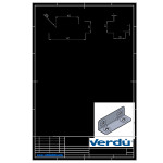 Escuadra Chapa Angulo Tedra 67X21 Zincado Esquinas Matadas. (100 uds.)