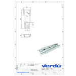 Enganche Bayoneta Macho / Hembra Cono 120X49 Para Sofá  Para Modulo Tapiceria. Zincado.
