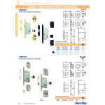 Kit Cierre Puerta Corredera Cuadradas Negro Mat  56X56 Exterior, D48 Interior.