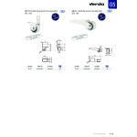 Rueda Fija Con Aro De Goma Gris. Diámetro 25 Mm. Altura 28 Mm. Con Soporte Escuadra. De Acero Zincado. Modelo Kety-S
