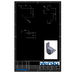 Rueda Fija Con Aro De Goma Gris. Diámetro 25 Mm. Altura 28 Mm. Con Soporte Escuadra. De Acero Zincado. Modelo Kety-S