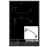Pata Metal Vernice H125 Xl Negro L850 L970 Exterior