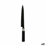 Cuchillo de Cocina Kinvara KT11-5604M02 Negro Plateado Acero Inoxidable Plástico 3,5 x 33,3 x 2,2 cm Mármol (12 Unidades)