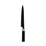 Cuchillo de Cocina Kinvara KT11-5604M02 Negro Plateado Acero Inoxidable Plástico 3,5 x 33,3 x 2,2 cm Mármol (12 Unidades)
