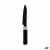 Cuchillo Pelador Kinvara Negro Acero Inoxidable Plástico 2,5 x 20,5 x 1,7 cm 20,5 x 1,7 x 2,5 cm Mármol (12 Unidades)