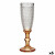 Copa de champán Vivalto Ambar Vidrio 180 ml Puntos (6 Unidades)