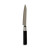 Cuchillo de Cocina Kinvara KT11-5604S05 Negro Plateado Acero Inoxidable Plástico 2,7 x 24,3 x 1,8 cm (12 Unidades)