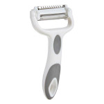 Pelador Kinvara CK51327 Blanco Gris Acero Inoxidable Polipropileno TPR 12 x 3 x 22 cm 3 en 1 (12 Unidades)