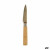 Cuchillo Pelador Kinvara KT116042E Marrón Plateado Bambú Acero Inoxidable 22 x 19,5 x 2 cm (12 Unidades)
