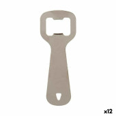 Abrebotellas Kinvara 04325-1 Plateado Acero Inoxidable 11 x 4 x 0,5 cm (12 Unidades)