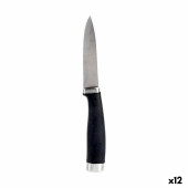 Cuchillo Pelador Kinvara KT11-5603-06 Negro Plateado Acero Inoxidable Plástico (12 Unidades)