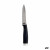 Cuchillo Pelador Kinvara KT11-5603-06 Negro Plateado Acero Inoxidable Plástico (12 Unidades)