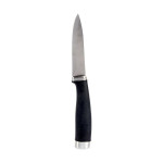 Cuchillo Pelador Kinvara KT11-5603-06 Negro Plateado Acero Inoxidable Plástico (12 Unidades)