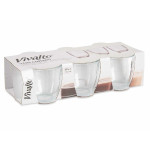 Set de Vasos Vivalto Transparente Vidrio 150 ml (12 Unidades)