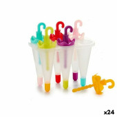 Molde para Helados Leknes CN71546-1 Polipropileno 11 x 16,5 x 16 cm Paraguas (24 Unidades)