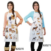 Delantal De Peluquería. Algodón + Pvc Cachorros