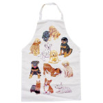 Delantal De Peluquería. Algodón + Pvc Cachorros