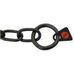 Collar Cadena Acero Inox. Negro 3Mm 61Cm Eslabon Corto