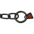 Collar Cadena Acero Inox. Negro 3Mm 61Cm Eslabon Corto