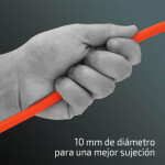 Traílla Redonda Poliuretano 1Cm X 10M Naranja Fosforito