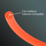 Traílla Redonda Poliuretano 1Cm X 10M Naranja Fosforito