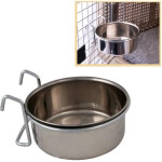 Comedero Acero Inox Con Soporte Jaula 900 Ml