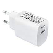 Cargador de Pared LEOTEC LECSPH20W2W Blanco 20 W