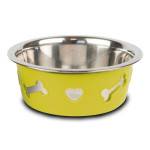 Comedero Acero Inox "Silicon Bowl" 850 Ml Lila