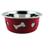 Comedero Acero Inox "Silicon Bowl" 850 Ml Lila