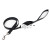 Correa Nylon Negra Con Porta Bolsitas Elástico 1.5X120 Cm