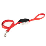 Correa Nylon Roja Con Porta Bolsitas Elástico 2.5 X 120Cm