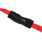 Correa Nylon Roja Con Porta Bolsitas Elástico 2.5 X 120Cm