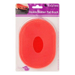 Cepillo Manopla Ibáñez Goma Doble Rojo