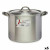 Olla con Tapa Kinvara 100035 Plateado Aluminio Ø 24 cm (6 Unidades)