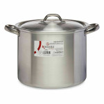Olla con Tapa Kinvara 100035 Plateado Aluminio Ø 24 cm (6 Unidades)