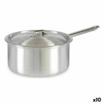 Cazo con Tapa Kinvara 100023 Plateado Aluminio Ø 24 cm 5 L (10 Unidades)