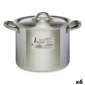 Olla con Tapa Kinvara 100033 Plateado Aluminio Ø 20 cm (6 Unidades)