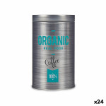 Bote Metálico Kinvara Organic Gris Hojalata 10,4 x 18,2 x 10,4 cm Café (24 Unidades)