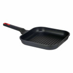 Sartén Asadora con Rayas Kinvara 77781 Negro Aluminio Baquelita 28 x 28 cm (6 Unidades)