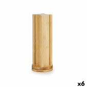 Soporte para 20 Cápsulas de Café Kinvara KT225036 Bambú 11 x 11 x 34 cm Giratorio (6 Unidades)