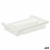 Escurridor para Fregadero Kinvara 2601407-2 Blanco Plástico 42,5 x 7 x 29,5 cm (24 Unidades)