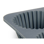 Moldes para Magdalenas Kinvara HH341 Gris claro Gris oscuro 25,5 x 3 x 17,5 cm Magdalenas (6 Unidades)