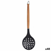 Espumadera Kinvara HW428011 Negro Madera de haya 9,5 x 2 x 34,3 cm (48 Unidades)