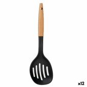 Espumadera Kinvara 79622 Negro Natural Madera 11 x 35 x 4 cm (12 Unidades)