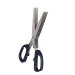 Tijeras de Cocina Kinvara KT11-5661D Negro Plateado Metal 7 x 18,5 x 1,7 cm (12 Unidades)