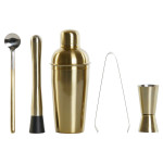 Set de Coctelería DKD Home Decor Dorado Acero Inoxidable 500 ml 8 x 8 x 21 cm