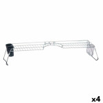 Escurridor para Fregadero Kinvara W3422A-1 Plateado Metal 104 x 15,5 x 19 cm Doble (4 Unidades)